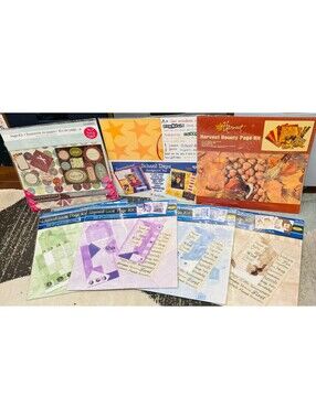 Y2K Scrapbook Page Kit Lot of 7 Colorbok Timeless Elements Heartfelt Reflections